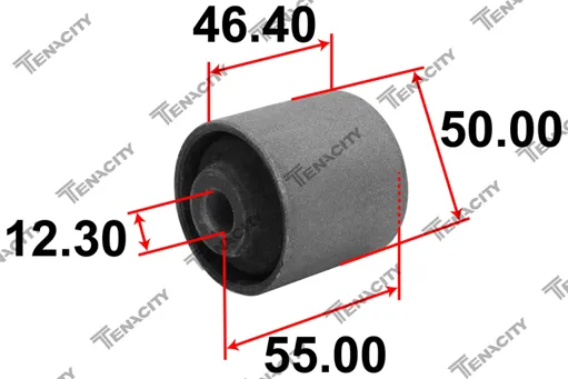 BUCHA BRACO TENSOR TRASEIRO INFERIOR/SUPERIOR (FERRO)